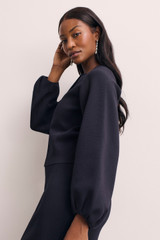 Sculpt Knit Candelo Jacket Navy