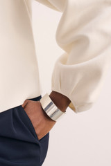 Candelo Wool Cotton Blend Jacket Ivory