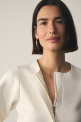 Candelo Wool Cotton Blend Jacket Ivory