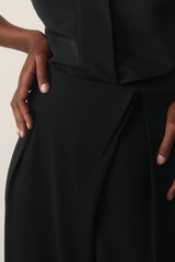 Clever Crepe Valle Trousers Black