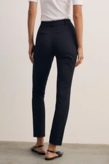 4-Way Stretch Hatfield Super Slim-Leg Trousers Navy