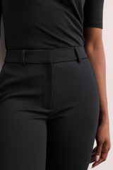 4-Way Stretch Hatfield Super Slim-Leg Trousers Black