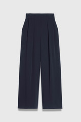 Clever Crepe Lyon Palazzo Trousers Navy