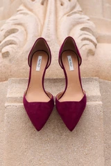 Treviso Suede Heels 80 Mulberry