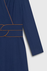 Arden Dress Indigo Wool Crepe