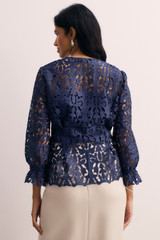 Davoli Lace Top Indigo - Welcome to the Fold LTD