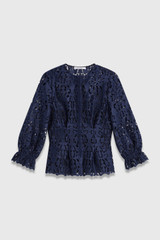 Davoli Lace Top Indigo