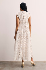 Valance Lace Dress Ivory