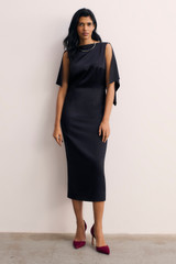 Aulla Crepe Dress Navy