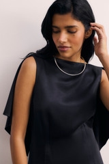 Clever Crepe Aulla Dress Navy