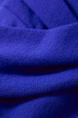 Riano Wool Crepe Dress Cobalt Blue