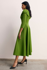 Palermo Wool Crepe Dress Spring Green