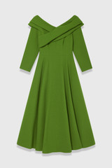 Palermo Wool Crepe Dress Spring Green