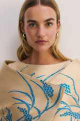 Bari Jacquard Wrap Champagne