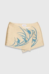 Bari Jacquard Wrap Champagne