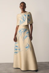 Bari Jacquard Wrap Champagne