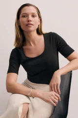 Symi Organic Cotton T-Shirt Black