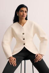 Ravello Textured Jacket Porcelain