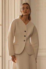 Ravello Textured Jacket Porcelain