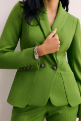 Caselle Sculpt Stretch Crepe Jacket Spring Green