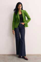 Caselle Sculpt Stretch Crepe Jacket Spring Green