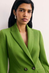 Caselle Sculpt Stretch Crepe Jacket Spring Green