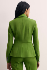 Caselle Sculpt Stretch Crepe Jacket Spring Green