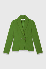 Caselle Sculpt Stretch Crepe Jacket Spring Green