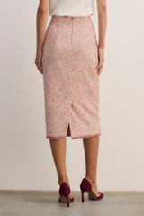 Kerrison Tweed Skirt Pink And Ivory
