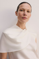 Ocana Satin Blouse Ivory