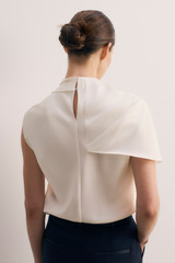 Ocana Satin Blouse Ivory