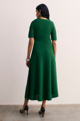 Alserio Stretch Knit Dress Laurel Green