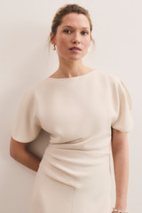 Clever Crepe Doppio Salerno Dress Stone