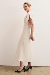 Clever Crepe Doppio Salerno Dress Stone