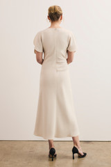 Clever Crepe Doppio Salerno Dress Stone