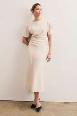 Clever Crepe Doppio Salerno Dress Stone