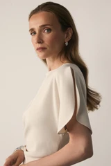 Clever Crepe Doppio Salerno Dress Stone