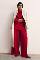 Almeida Crepe Jacket Deep Scarlet Red