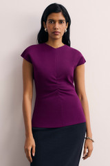 Sculpt Knit Tellaro Top Berry