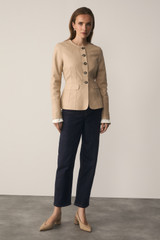 Ginevra Leather Jacket Stone
