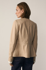 Ginevra Leather Jacket Stone