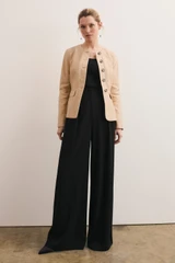 Ginevra Leather Jacket Stone