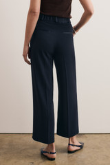 Clever Crepe Adelaide Cropped Trousers Navy