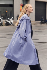 Eastleigh Water Repellent Hooded Mac Chalk Blue