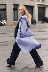 Eastleigh Water Repellent Hooded Mac Chalk Blue