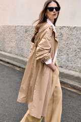 Eastleigh Water Repellent Hooded Mac Beige