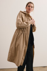 Eastleigh Water Repellent Hooded Mac Beige