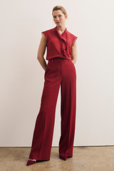 Veroli Silk Blouse Sienna Red