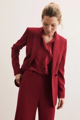 Veroli Silk Blouse Sienna Red