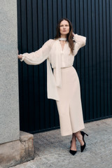 Riola Silk Chiffon Blouse Ivory